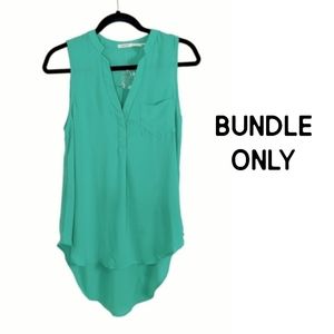 ♥️ BUNDLE ONLY Poetry Green High Low Top